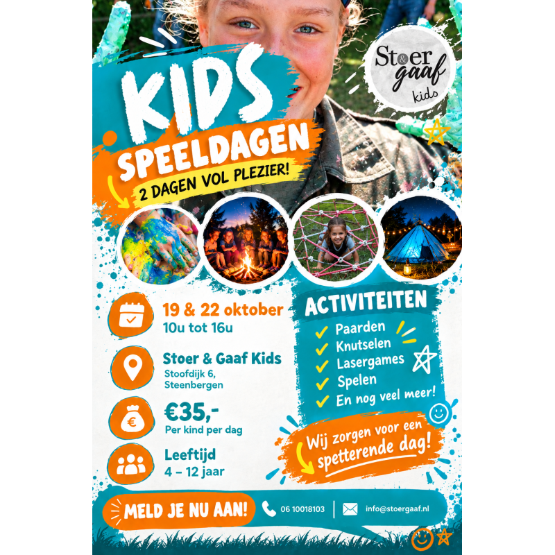 Speeldagen herfstvakantie